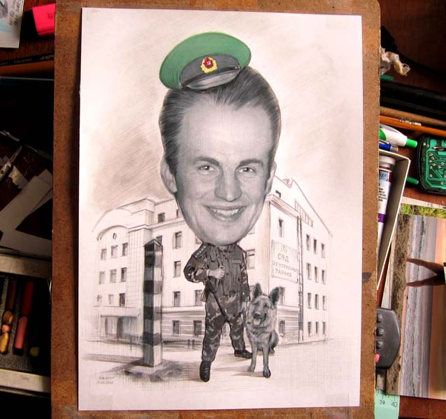 шаржист Михаил Шабалин, шаржист Мишель