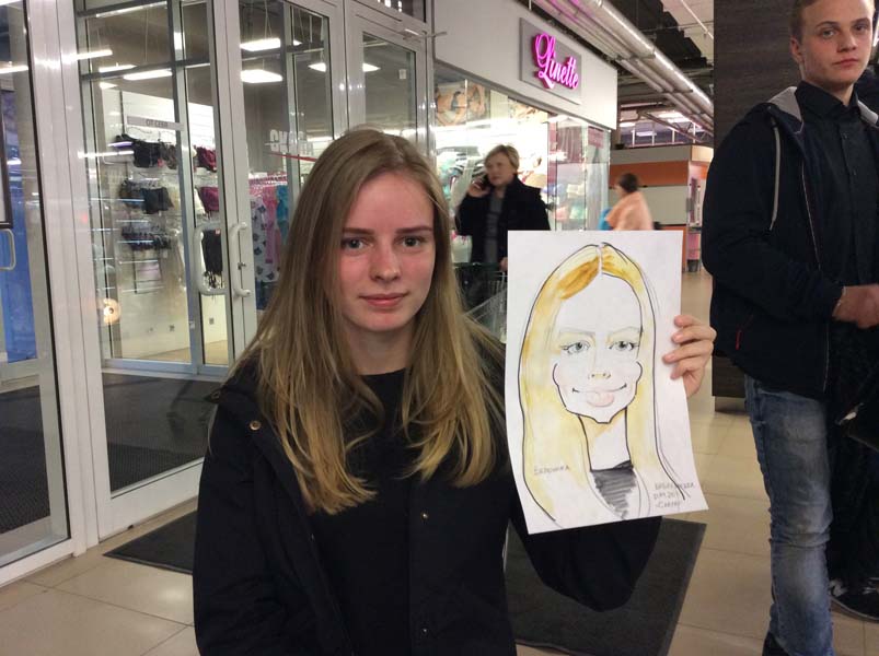 Портрет по фото на заказ недорого. Вероника шаржист Михаил Шабалин