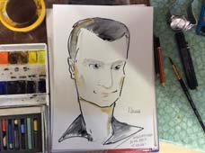 Шарж на 23 февраля онлайн Паши Шаржист Михаил Шабалин