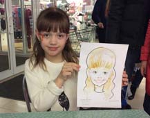 Шарж на свадьбу. Ангелина Шаржист Михаил Шабалин